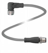 Pepperl+Fuchs M12 to M12 Cordset; Female Right Angle to Male Straight; 4-Pin; 4-Wire to 4-Pin; 0.6m PUR Cable